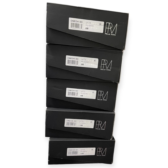 PELLE MODA Oneda Heels Platform Strappy
Sandal Latte Suede Back Zipper NWT - Picture 6 of 8